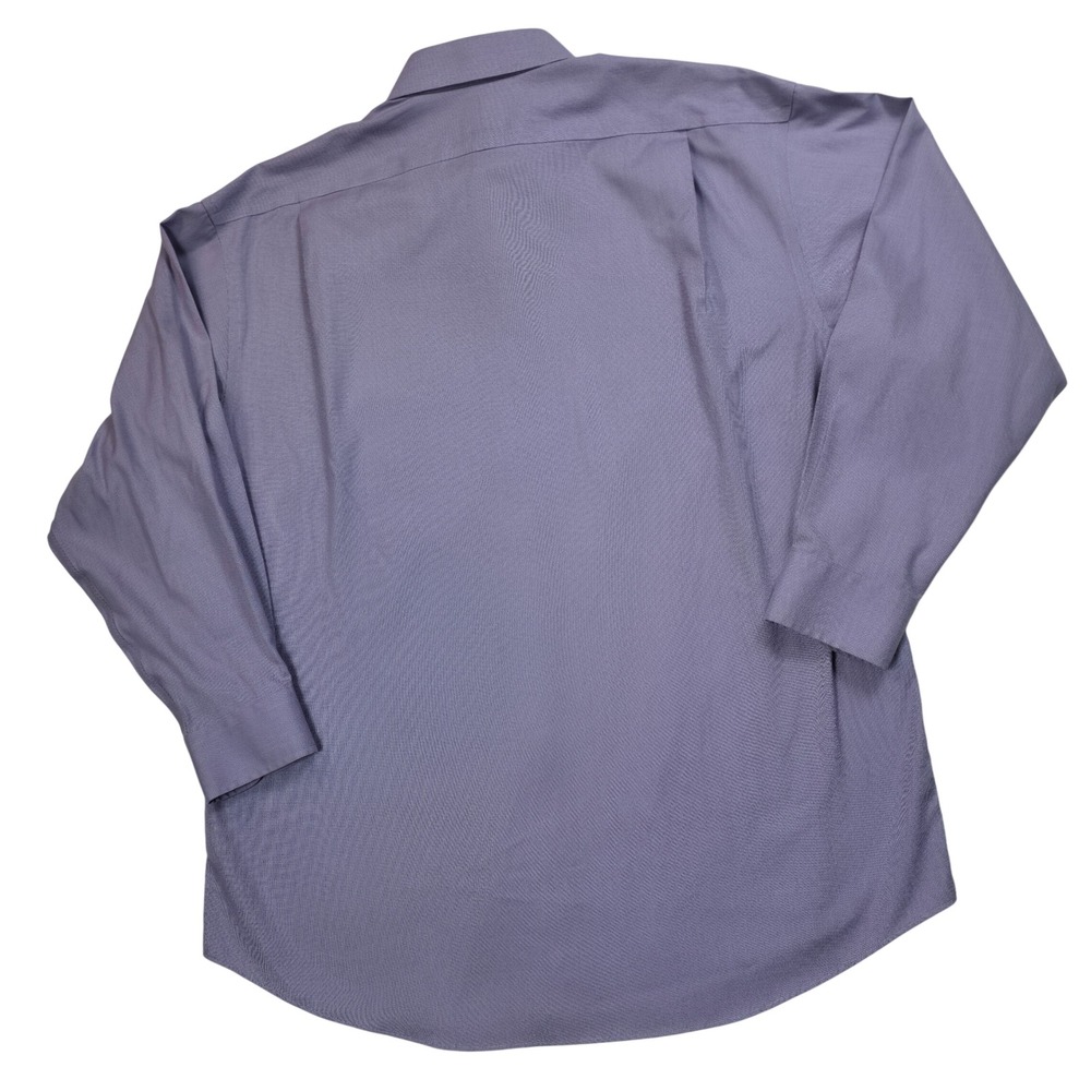 Jos.‎ A. Bank Traveler's Collection Purple Cotton Dress Shirt Mens 16-32 - Picture 6 of 7